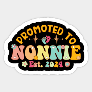 Promoted To Nonnie 2024 First Time New Nonnie Pregnancy Sticker